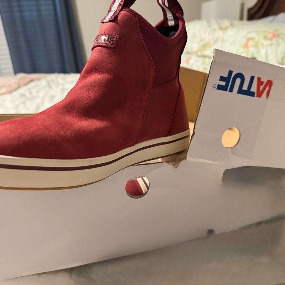 XTRATUF Women's Red Ankle Boots - Picture 2 of 4